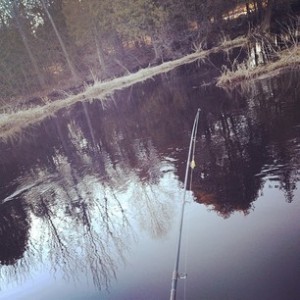 fishing on lake