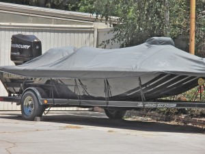 boat with mercury motor