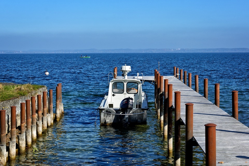 docked boat