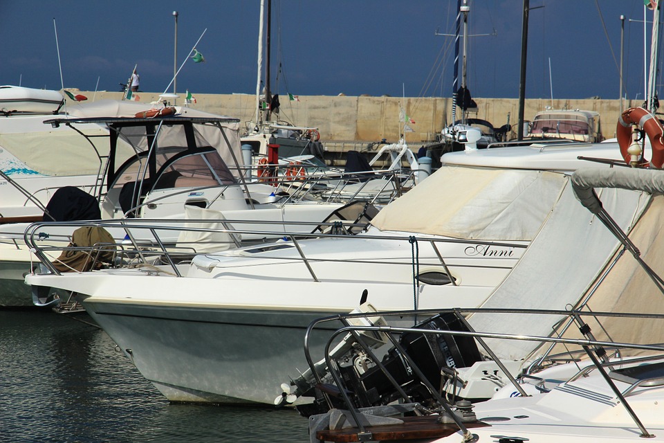 boats in harbor