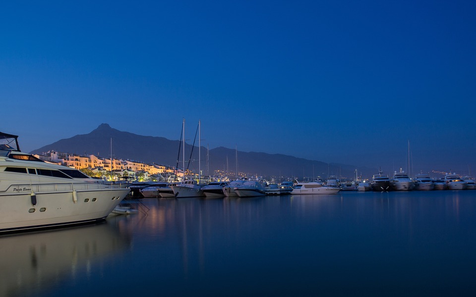 marina at sunset 