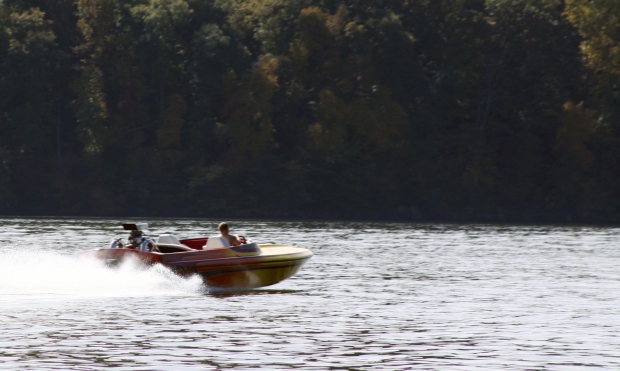 speed boat on water