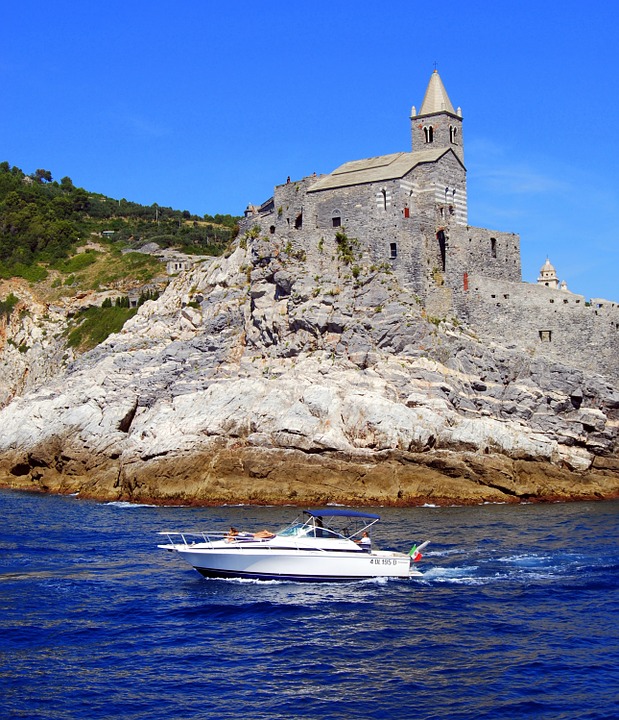 3 boating by a castle