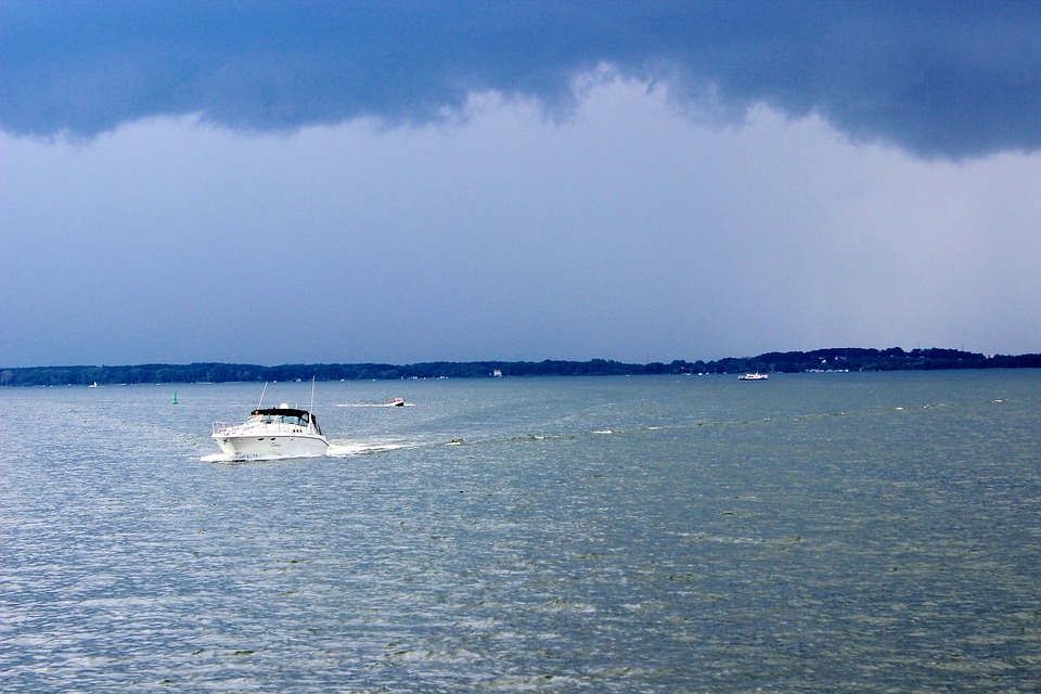 speed boat on water