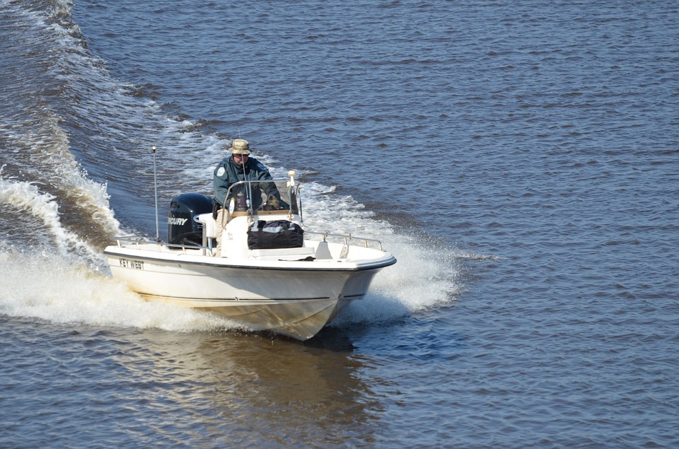 boating on water