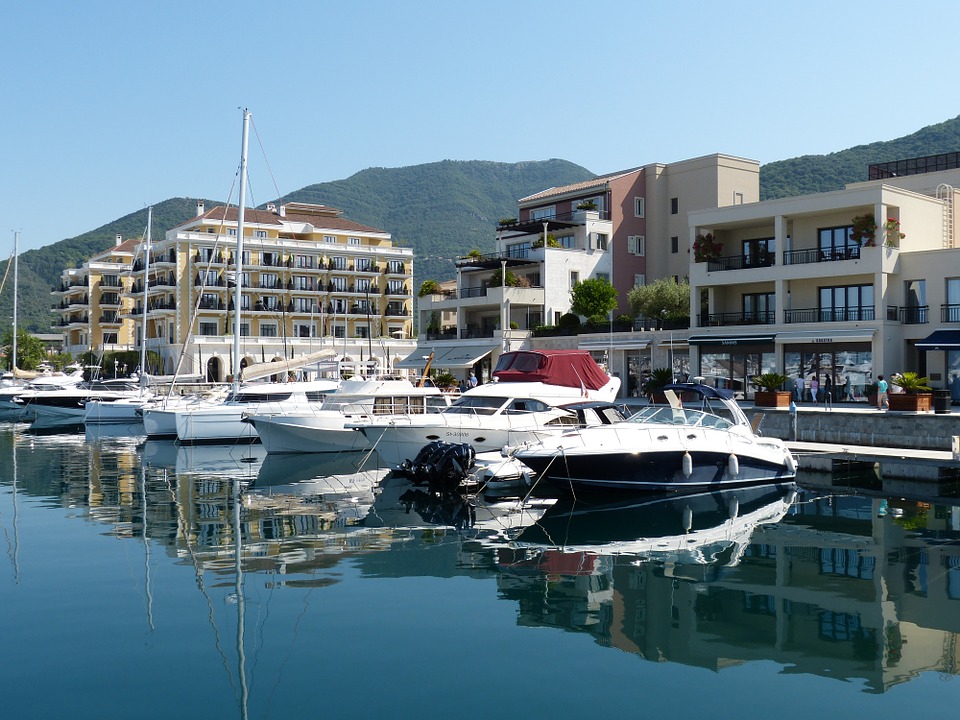 motor boats at dock