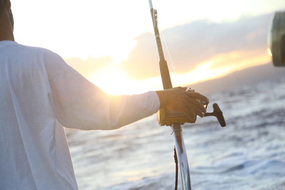 fishing on water