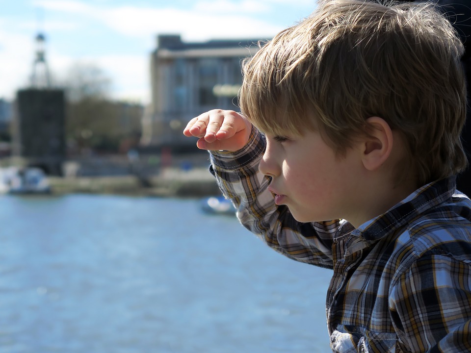 kid on boat